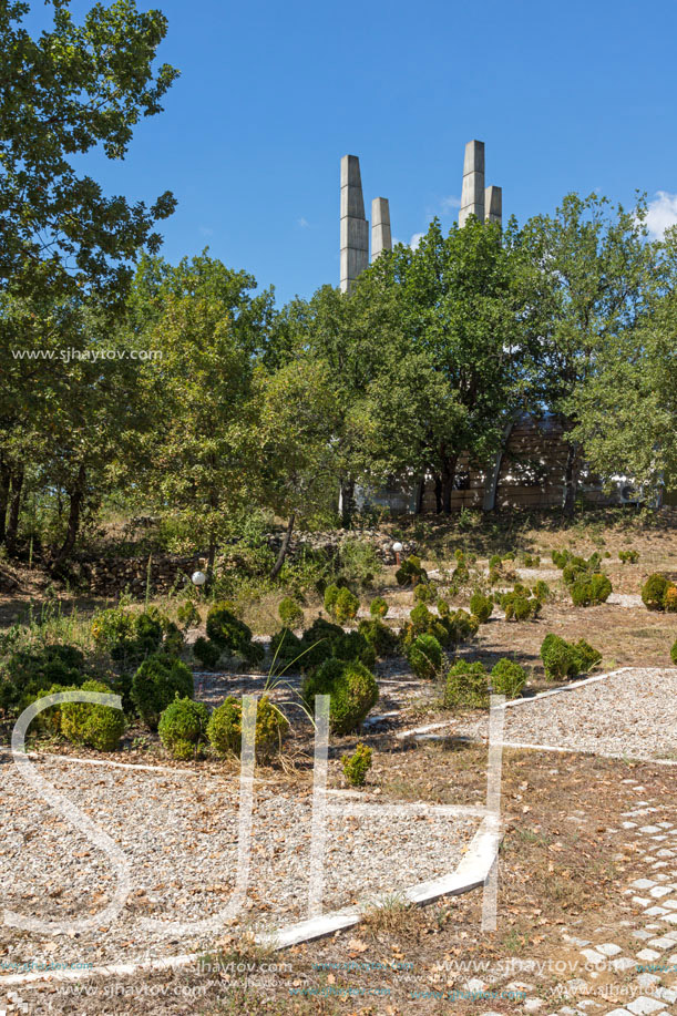 SAMUEL FORTRESS, BULGARIA- SEPTEMBER 6, 2017: Fortress of Bulgarian Tsar Samuel near village of Kliuch, Blagoevgrad region, Bulgaria